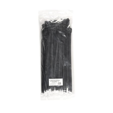 South Main Hardware 14-in 120-lb, Black UV Resistant Extern Nylon Ties 100PK 229360